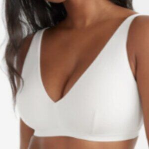 New Knix Micro Modal Rib Bralette 34D 34DD 34E/DDD. White.